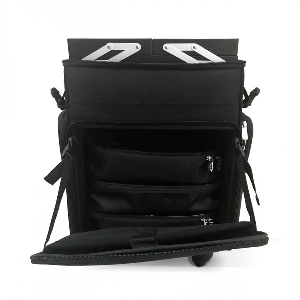 Maleta Makeup Nylon Case 4 Wells - Daymakeup