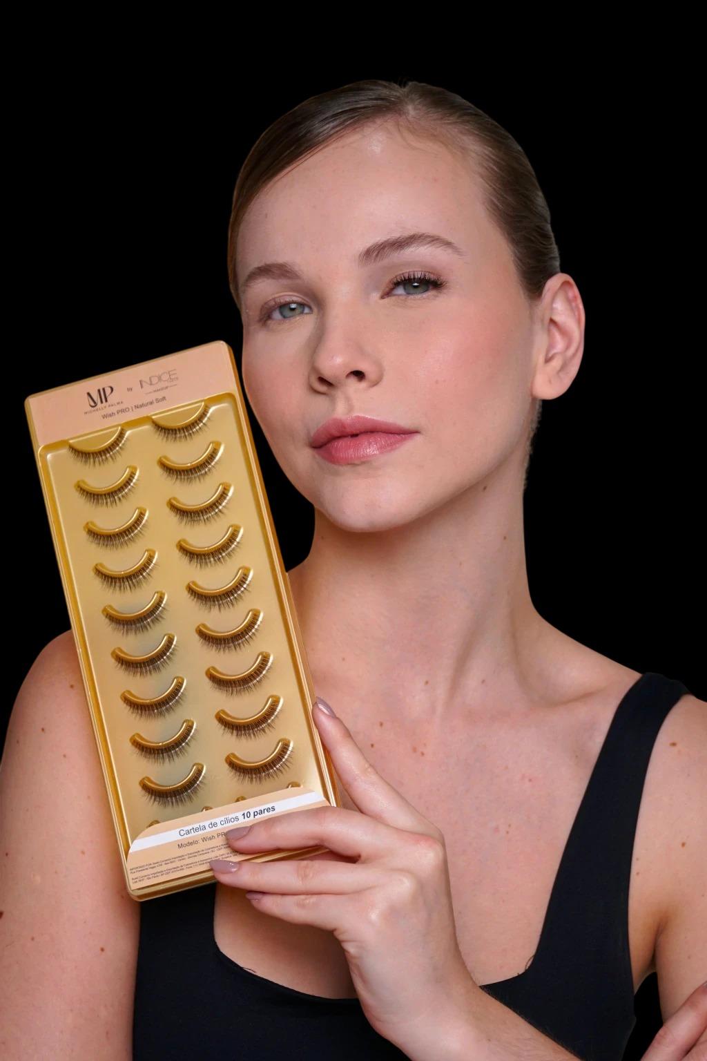 Cílios Natural Soft 10 Pares - Wish Pro - Michelly Palma