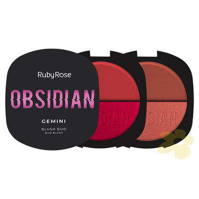 Blush Duo Gemini - Linha Obsidian - Ruby Rose
