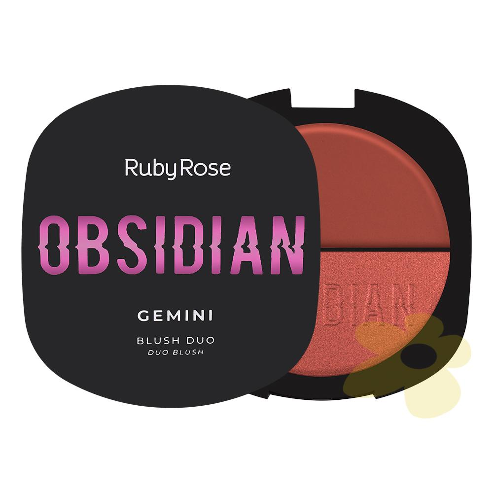 Blush Duo Gemini - Linha Obsidian - Ruby Rose
