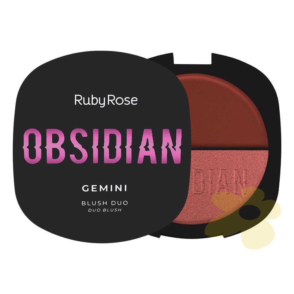 Blush Duo Gemini - Linha Obsidian - Ruby Rose