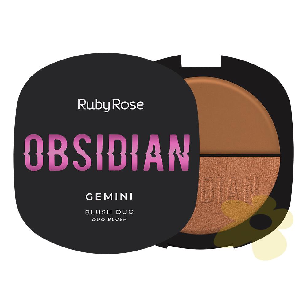 Blush Duo Gemini - Linha Obsidian - Ruby Rose
