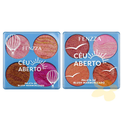 Paleta de Blush Marmorizado - Céu Aberto - Fenzza venc. 09/26