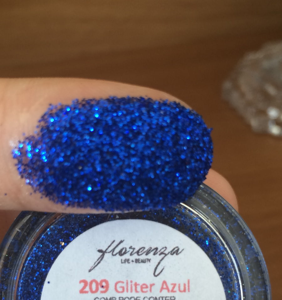 Glitter cor 209 Azul Sea - Coleção Clássicos - Florenza