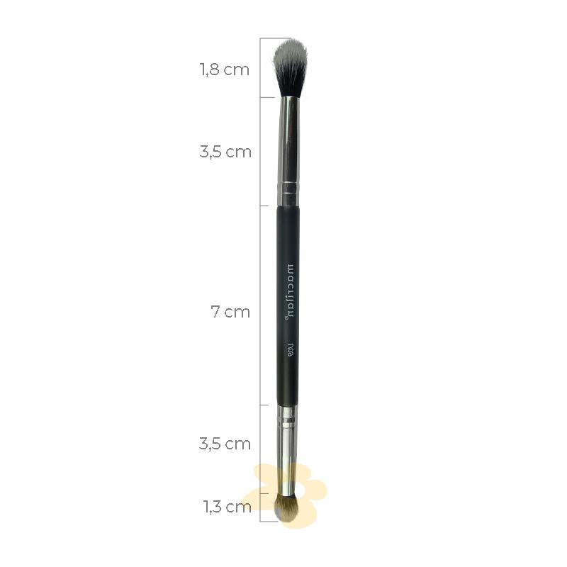 U09 Pincel Duplo para Esfumar - Linha Ultra Essencial - Macrilan