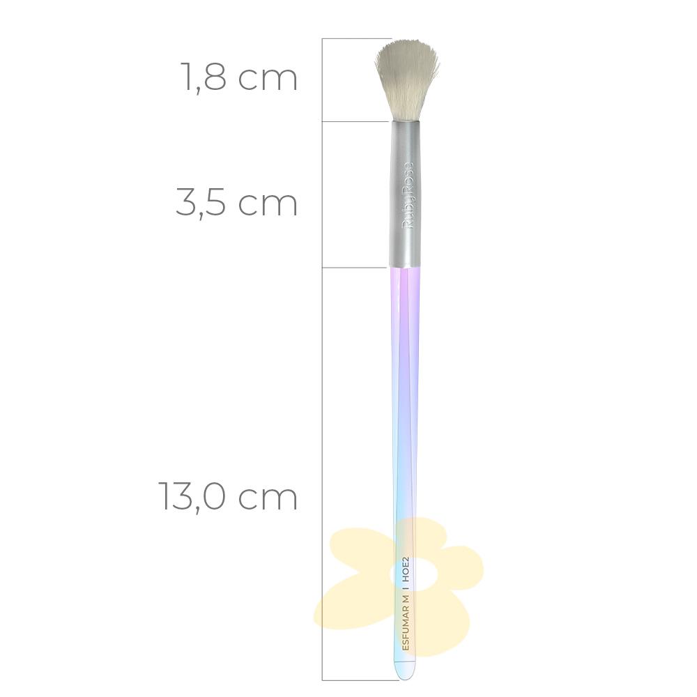 HOE2 - Pincel de Esfumar M - Linha Holographic - Ruby Rose