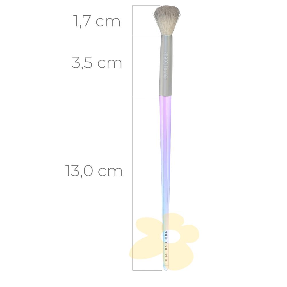 HOE3 - Pincel de Esfumar G - Linha Holographic - Ruby Rose