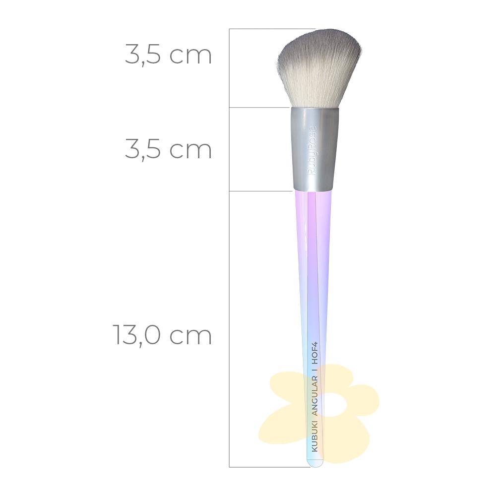 HOF4 - Pincel Kabuki Angular - Linha Holographic - Ruby Rose