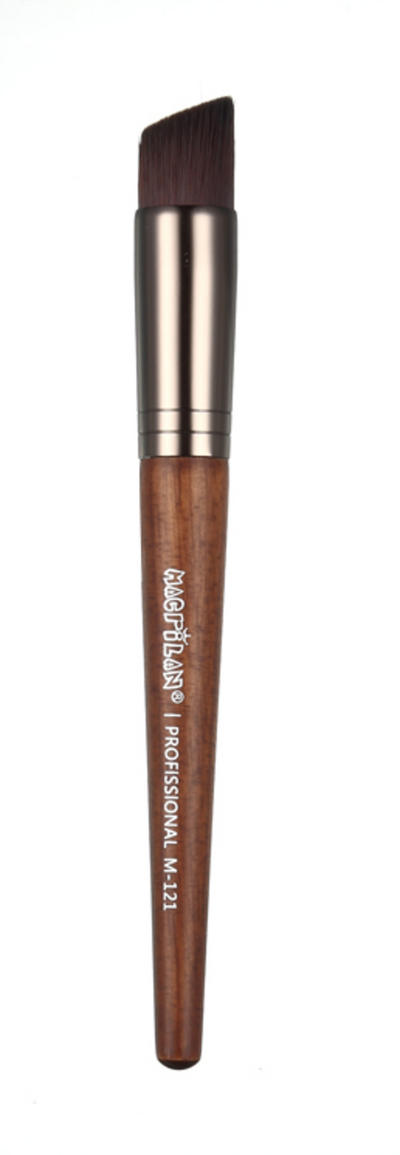 M121 Pincel para Base Kabuki Chanfrado - Linha Madeira - Macrilan