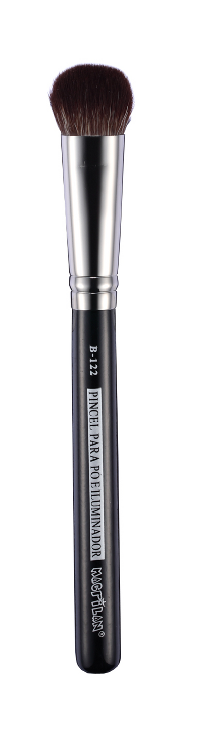 B122 - Pincel Profissional para Pó e Iluminador - Linha B - Macrilan