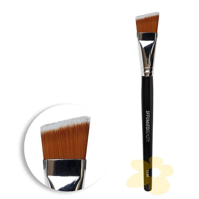 S186 Pincel p/ Base e Corretivo - Sffumato Beauty