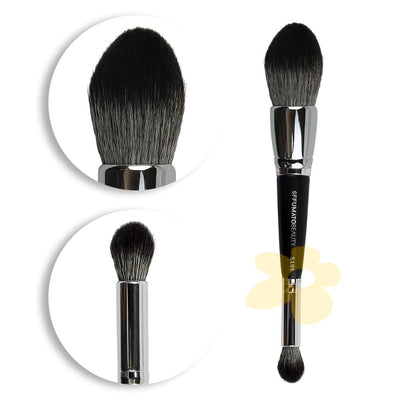 S191 Pincel Duplo p/ Blush e Olhos - Sffumato Beauty