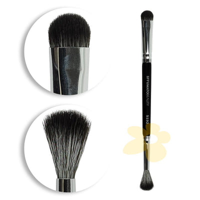 S192 Pincel Duplo p/ Sombra e Esfumar - Sffumato Beauty