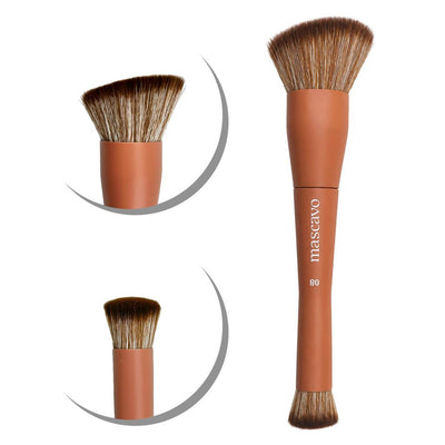 Pro Series 09 - Pincel Duplo Base e Corretivo - Mascavo
