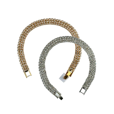 Pulseira Strass - 3 Fios - Importado