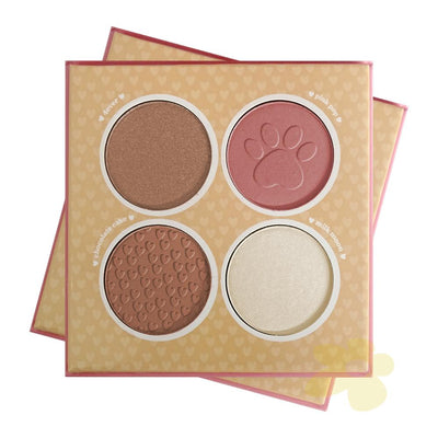 Quarteto de Blush e Iluminador - Melu by Ruby Rose