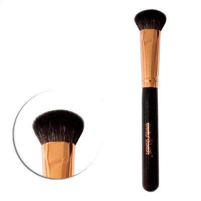 R10 Pincel Profissional para Pó e Iluminador - Linha Rosê - Macrilan