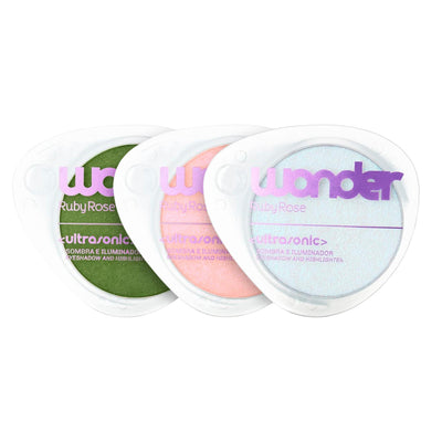 Sombra e Iluminador Ultrasonic - Linha Wonder - Ruby Rose