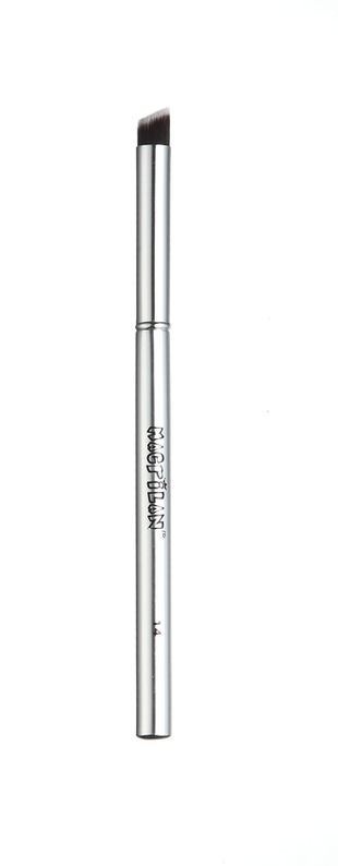 S-14 Pincel Profissional Kabuki Chanfrado de Precisão - Linha Silver - Macrilan