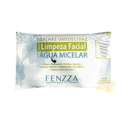 Toalhas Umedecidas de Água Micelar - Fenzza
