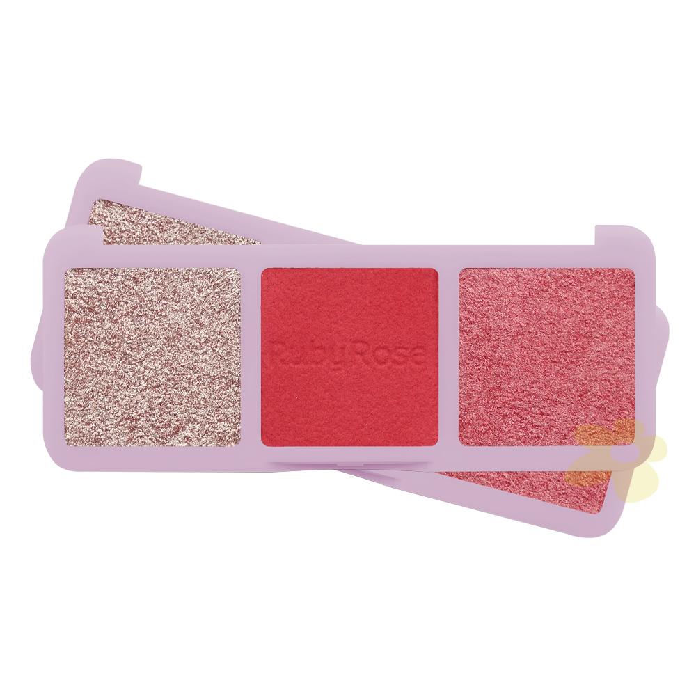 Trio de Blush e Iluminador | Ruby Rose