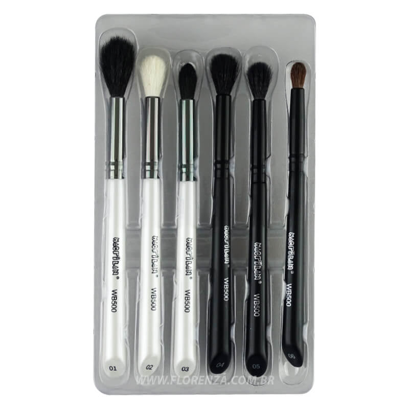 WB500 Kit de Pincéis para Esfumar e Iluminar - Linha W - Macrilan