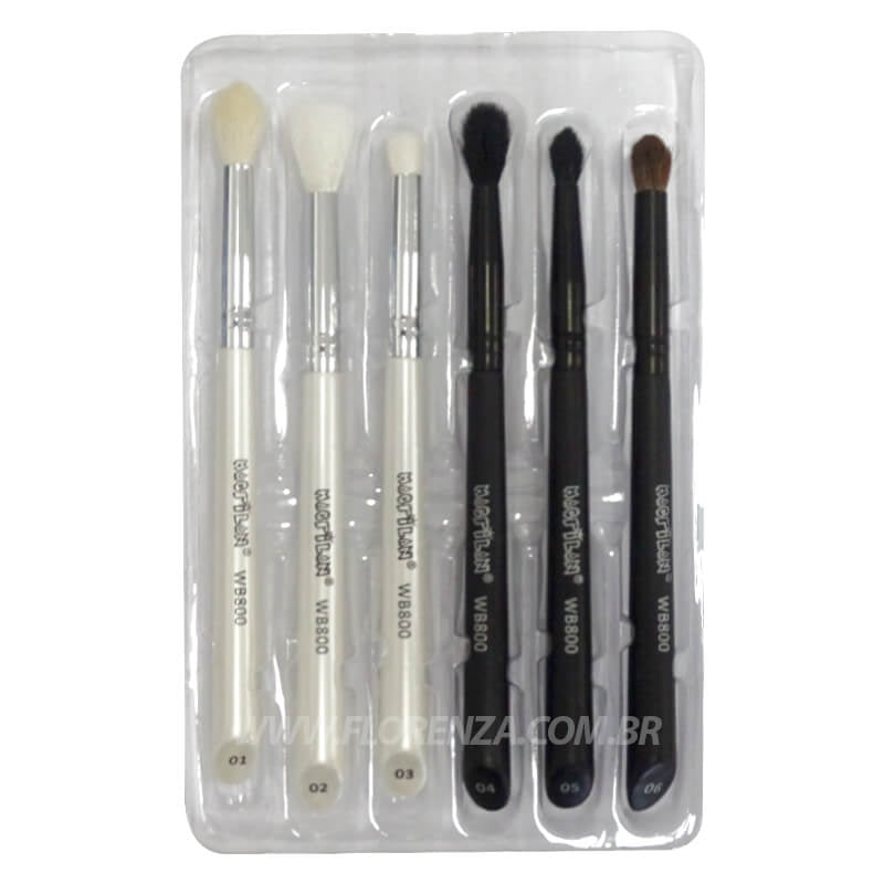 WB800 Kit de Pincéis para Olhos - Linha W - Macrilan