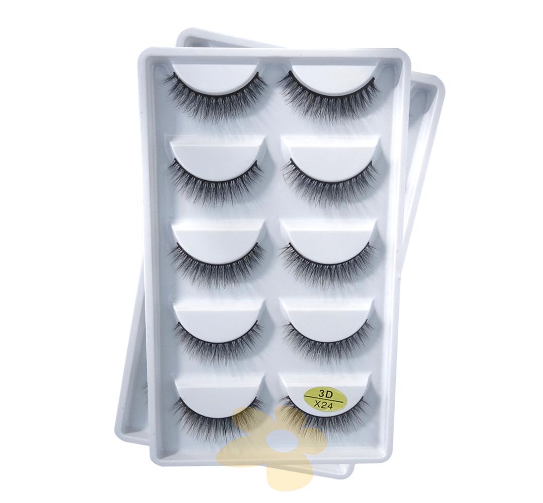 Cílios 5 Pares X24 - Importado