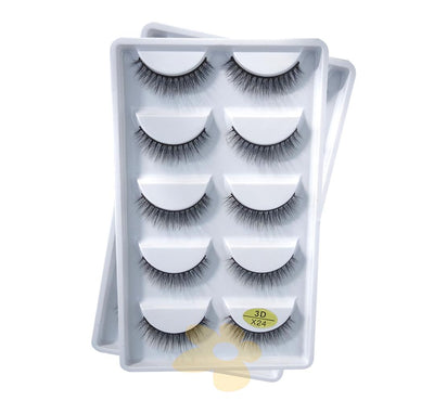 Cílios 5 Pares X24 - Importado